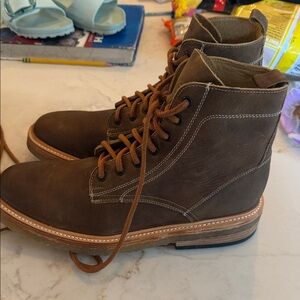 Stetson Dark Brown Leather Men's Boots